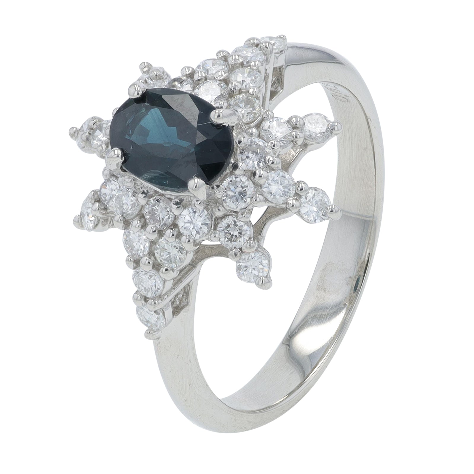 PT900 .88 CTW Sapphire Ring