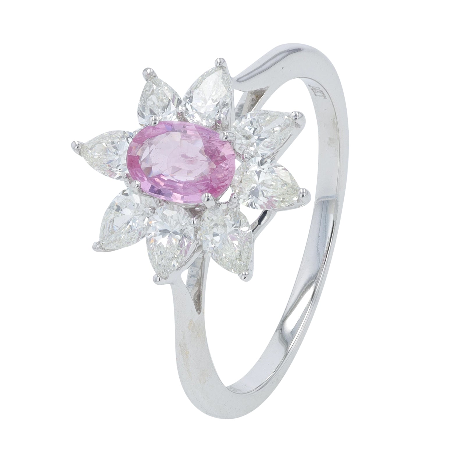 14K .50 CT Sapphire Flower Ring<p><strong>More Gemstones Available</p></strong>