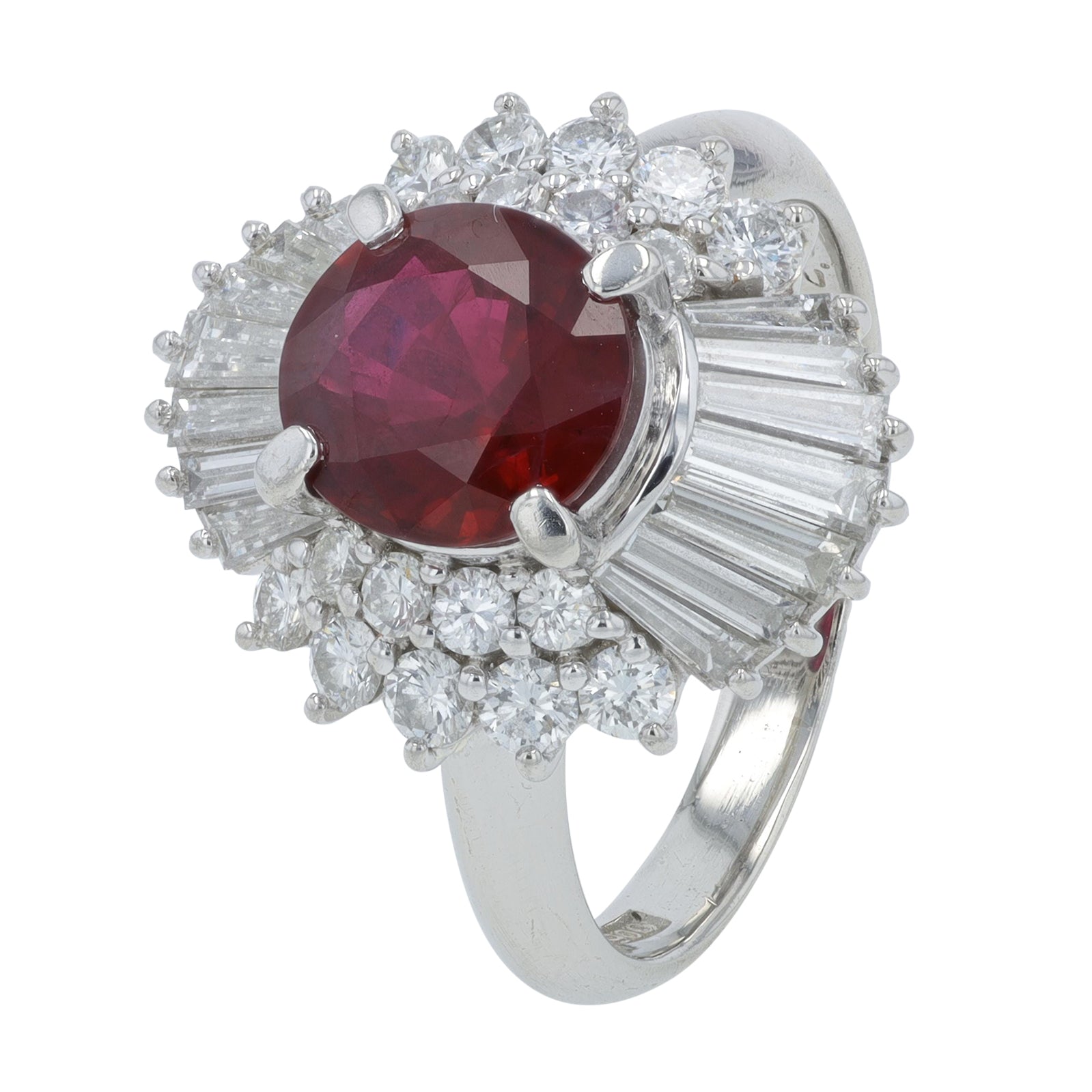 PT900 2.24 CT Ruby Ring