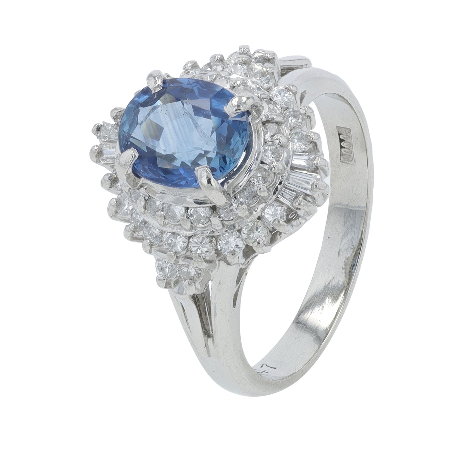 PT900 2.28 CTW Sapphire Ring