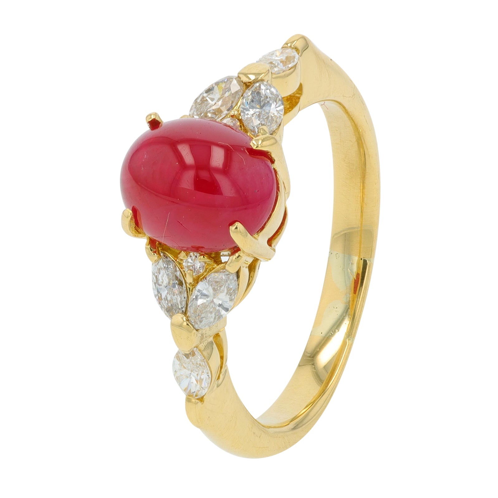 18K YG 2.34 CTW Ruby Ring