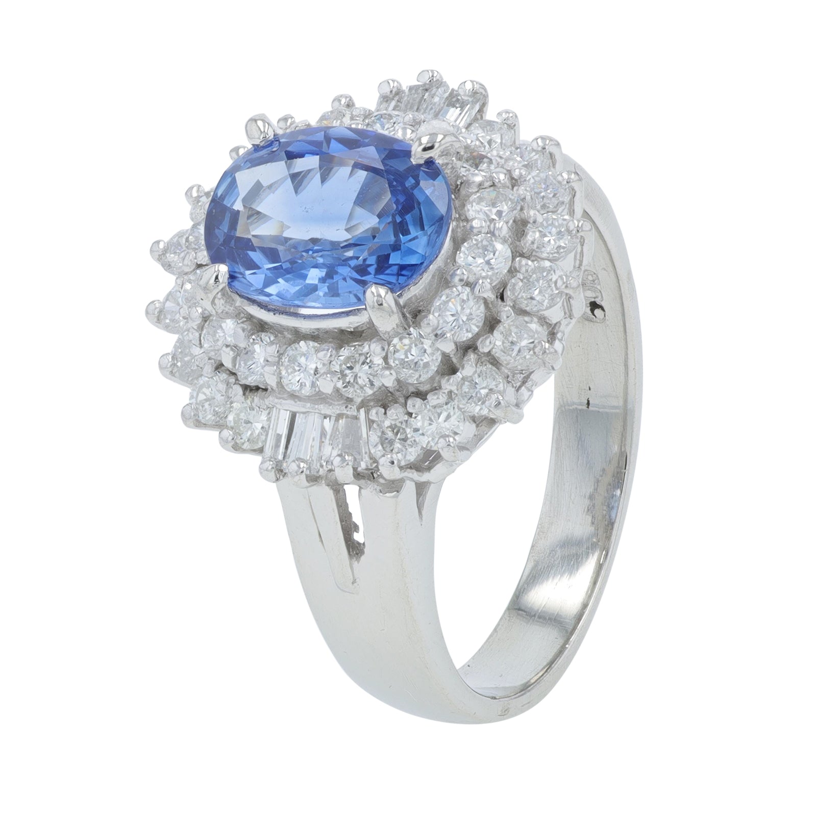 PT900 1.85 CTW Sapphire Ring