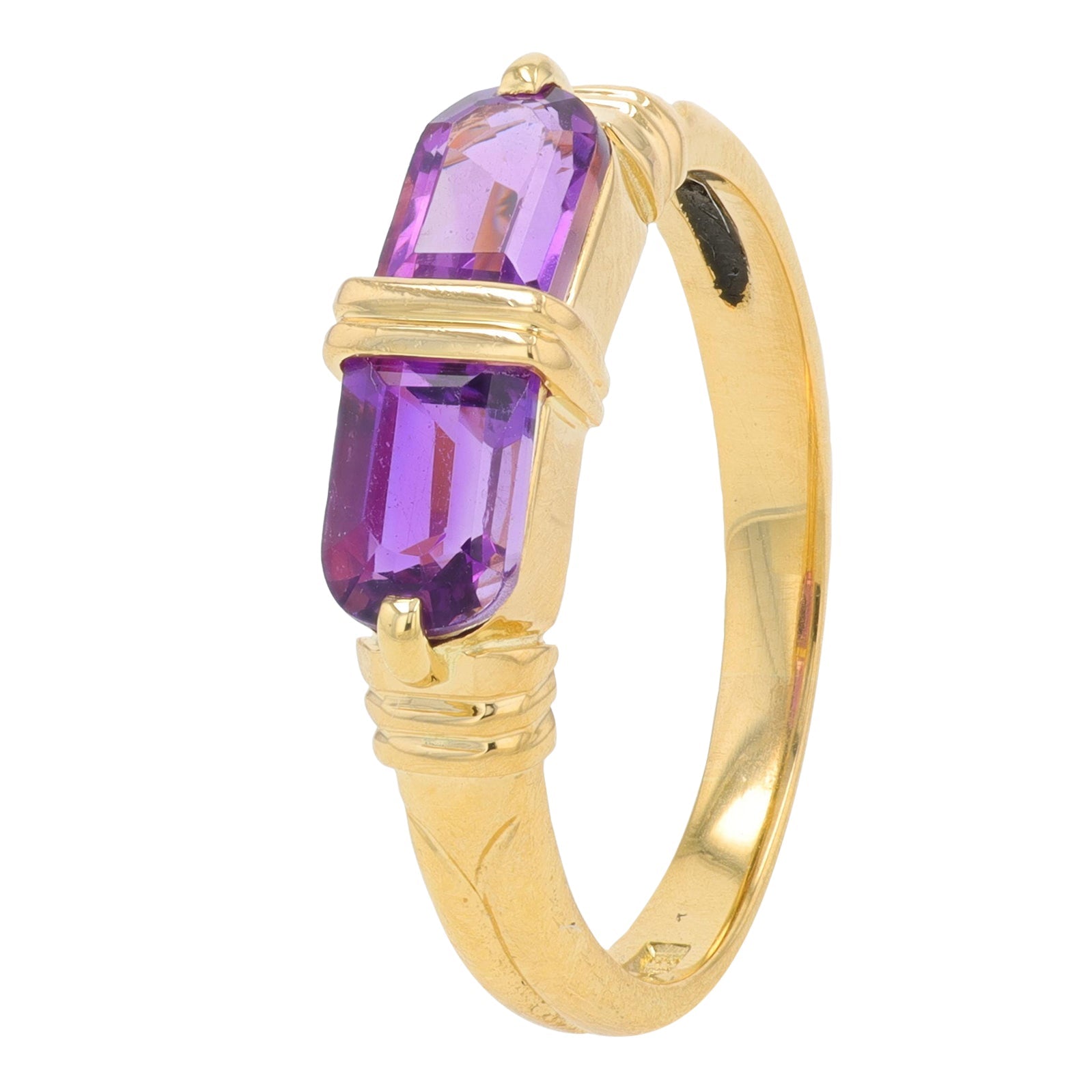 18K YG Amethyst Ring