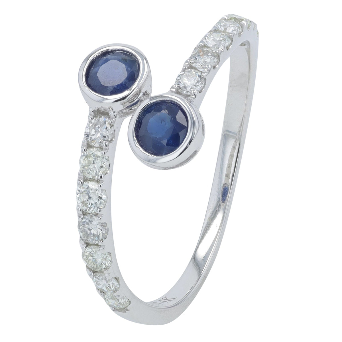 14K Gemstone Bypass Ring<p><strong>More Colors Available</p></strong>