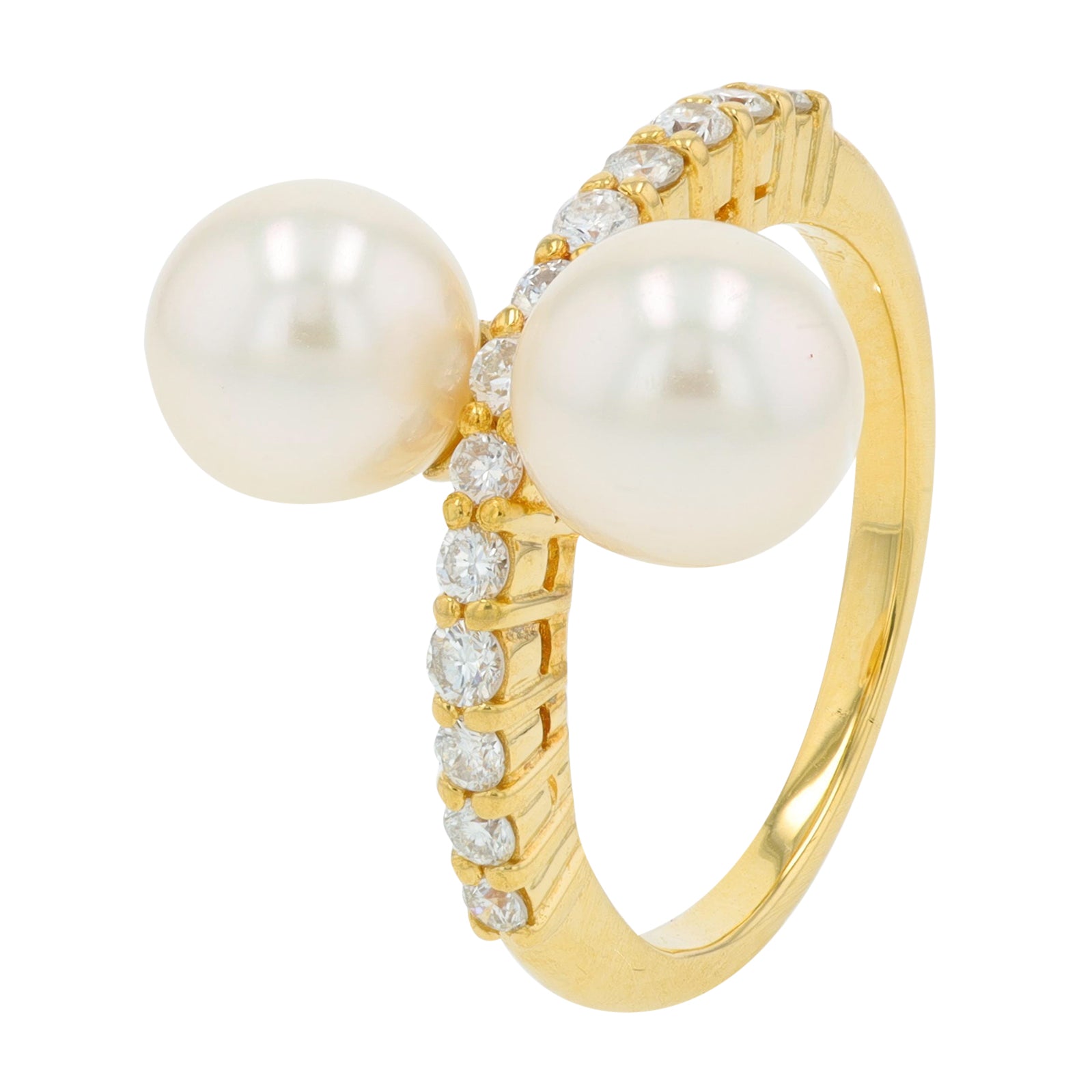 18K YG 7.2 MM Pearl Ring