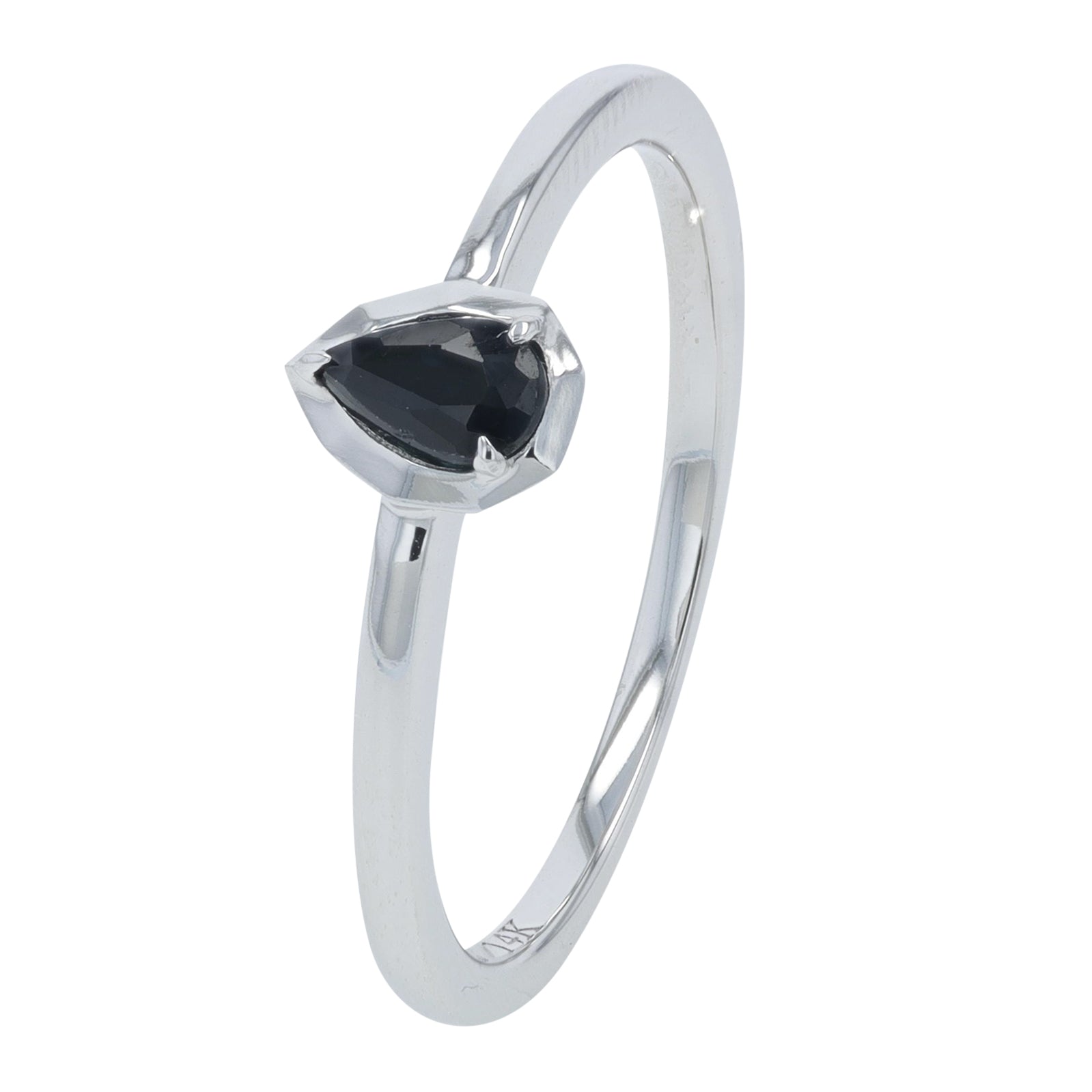 14K WG .25 CT Sapphire Ring