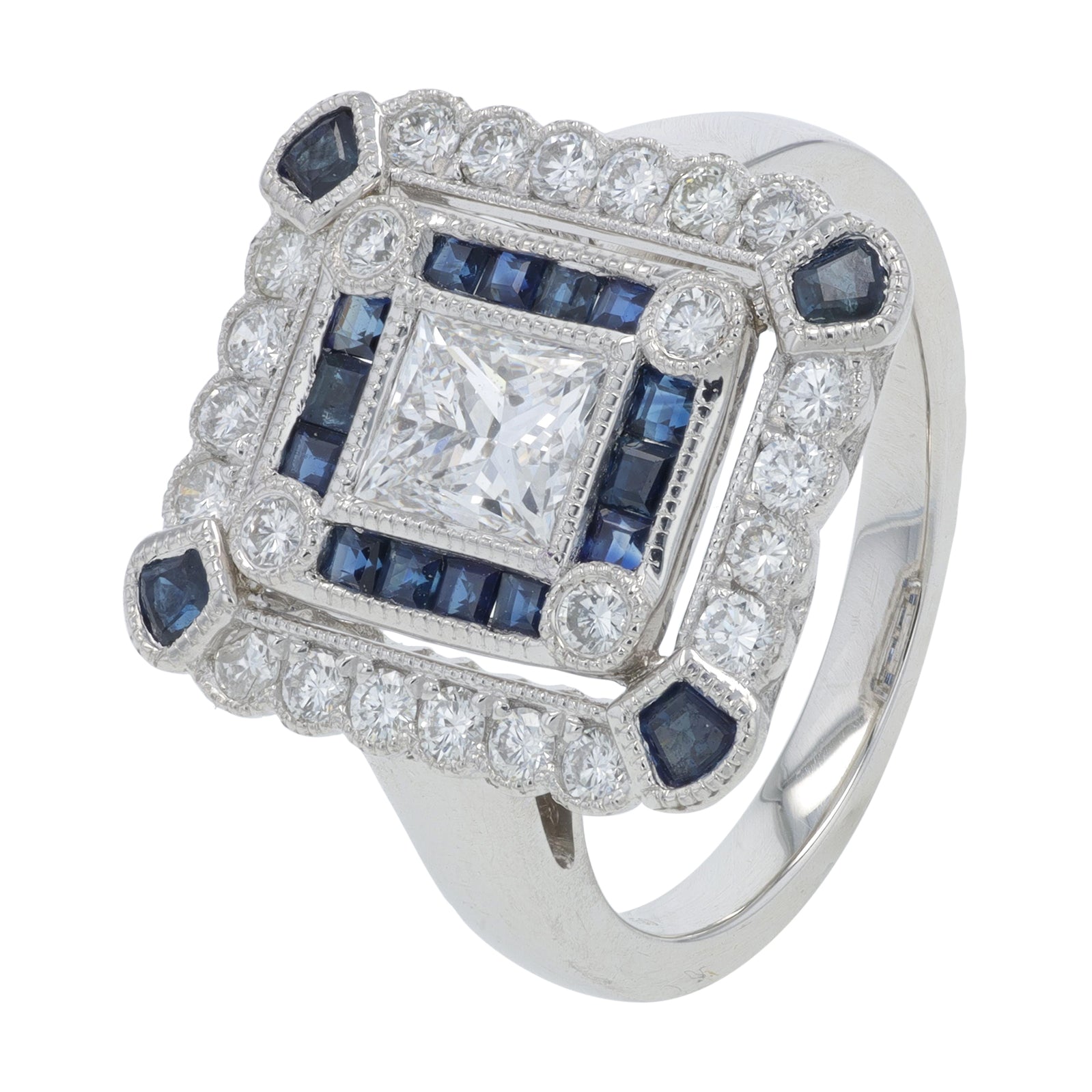 PT900 .84 CTW Sapphire Ring
