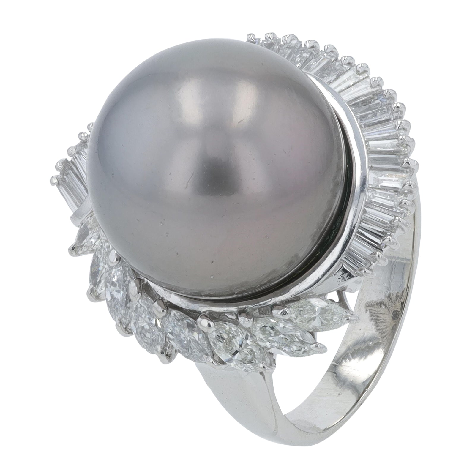 PT900 Tahitian Pearl Ring