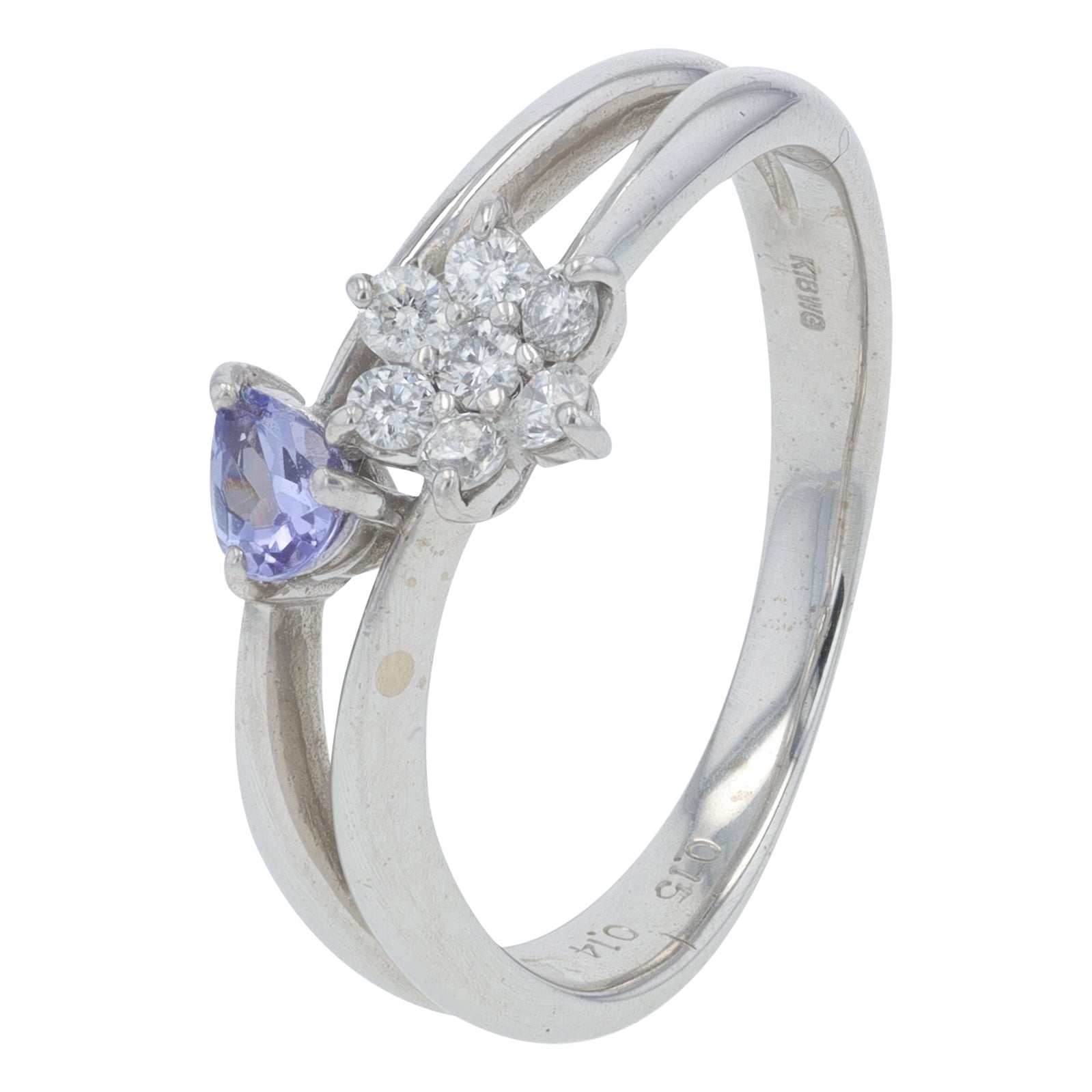 18K WG .15 CT Tanzanite Ring