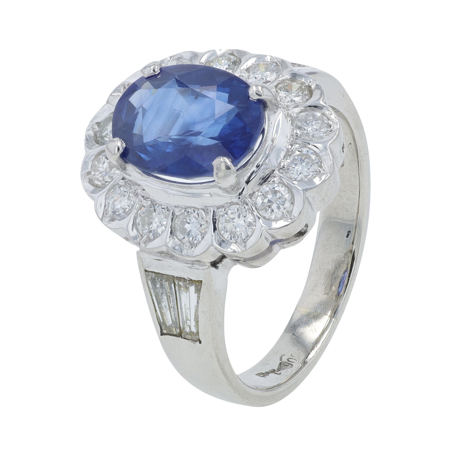 PT900 2 CTW Sapphire Ring