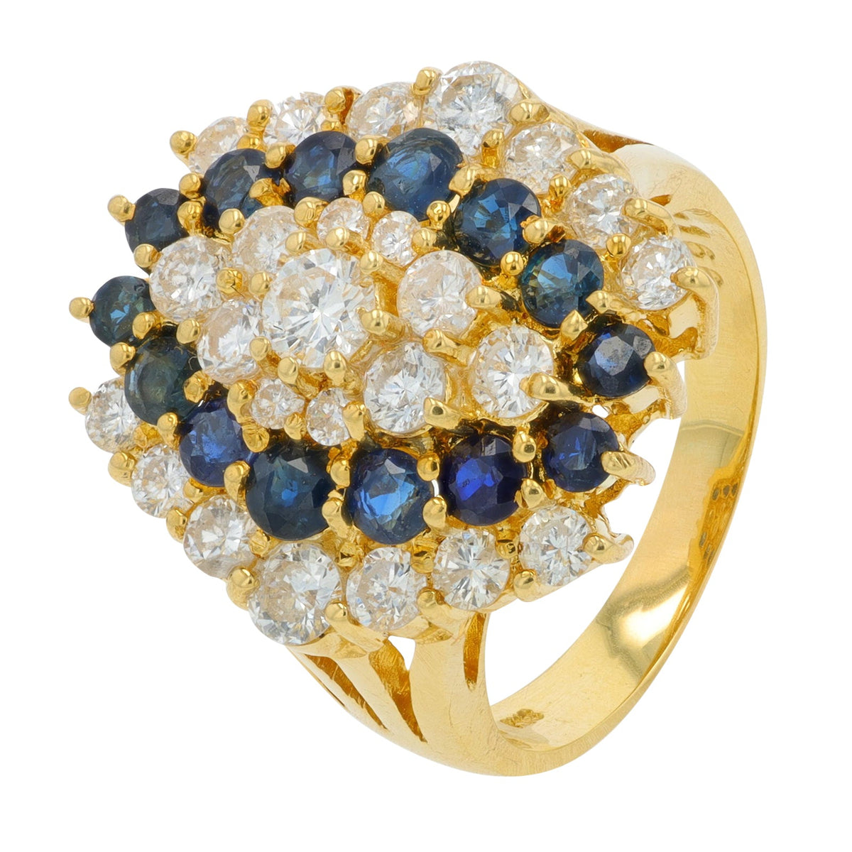 18K YG 1.47 CT Sapphire Ring