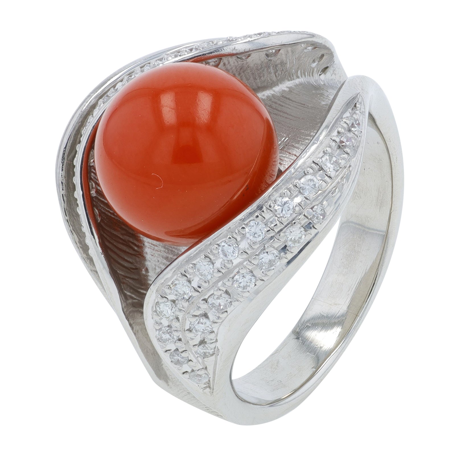 PT900 9.9 MM Coral Ring
