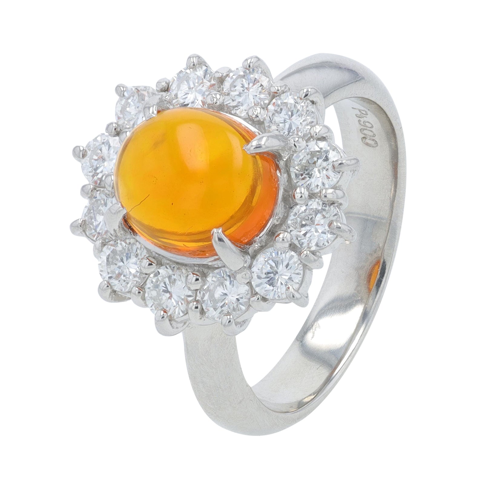 PT900 1.35 CT Fire Opal Ring