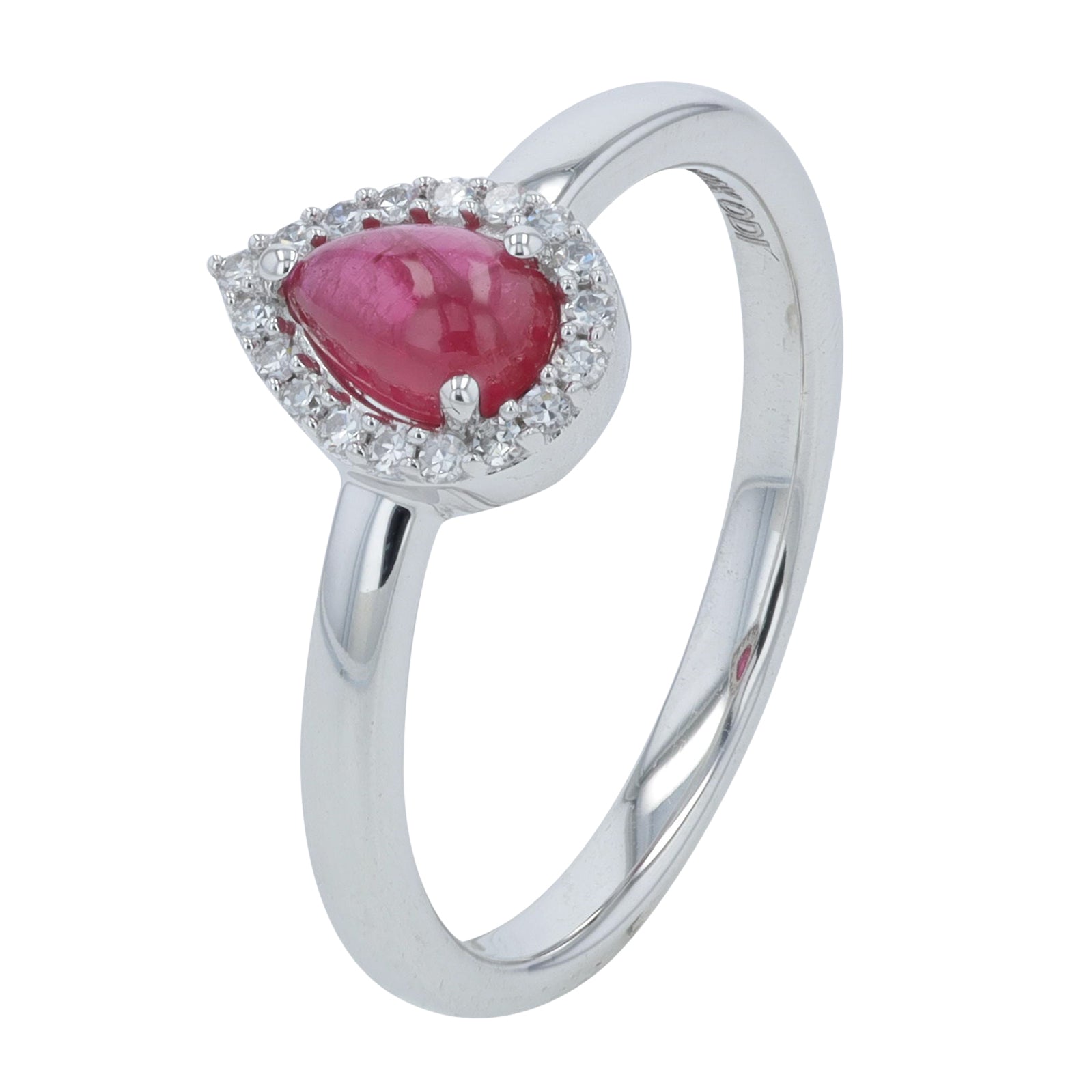 10K WG 0.07 CTW Ruby Ring