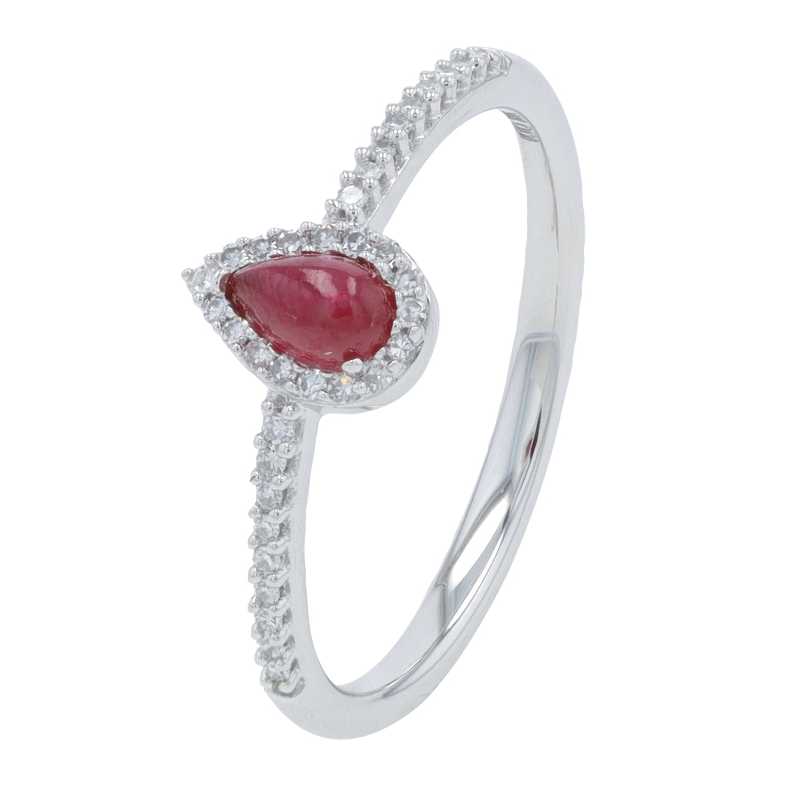 14K WG .35 CT Ruby Ring
