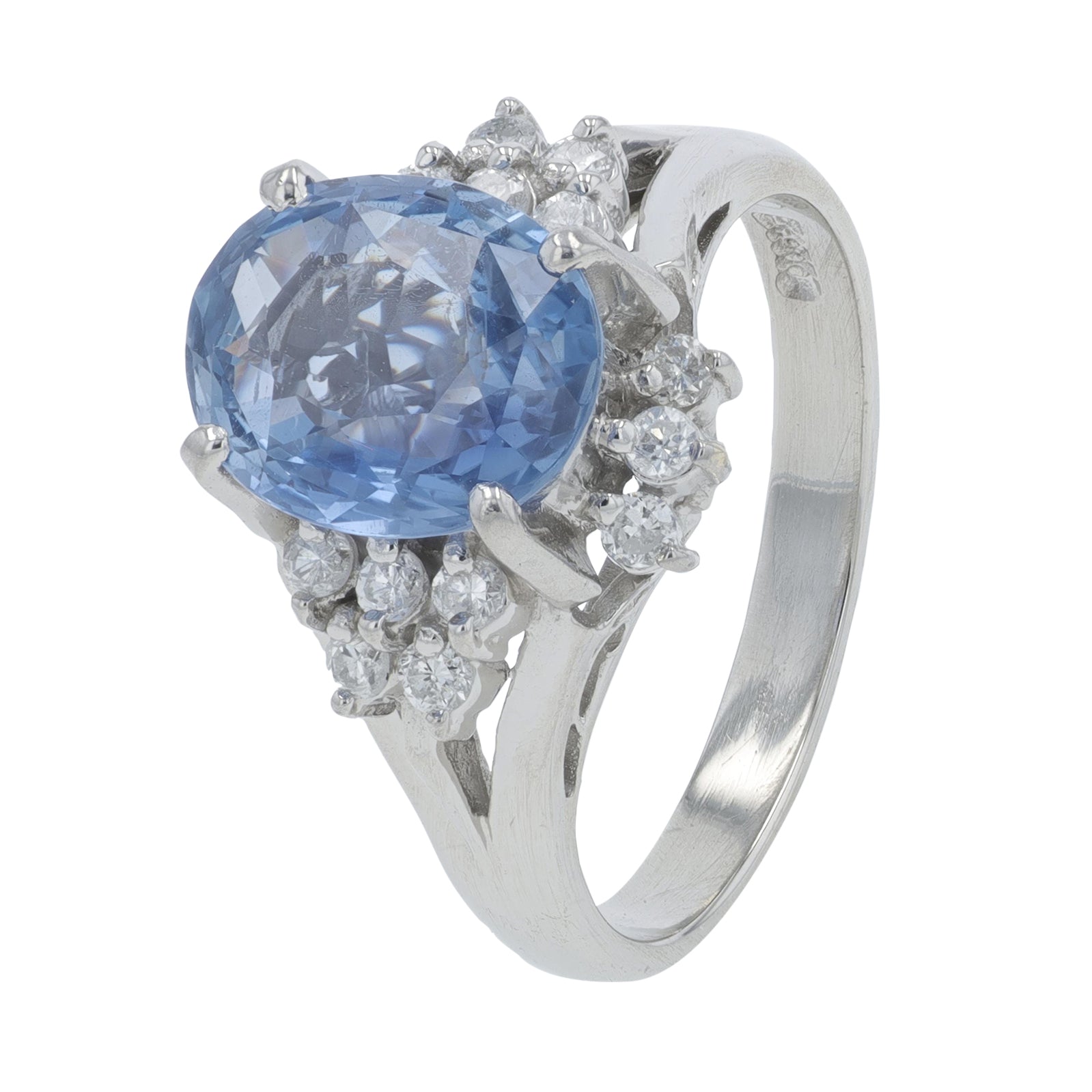 PT900 .52 CTW Sapphire Ring
