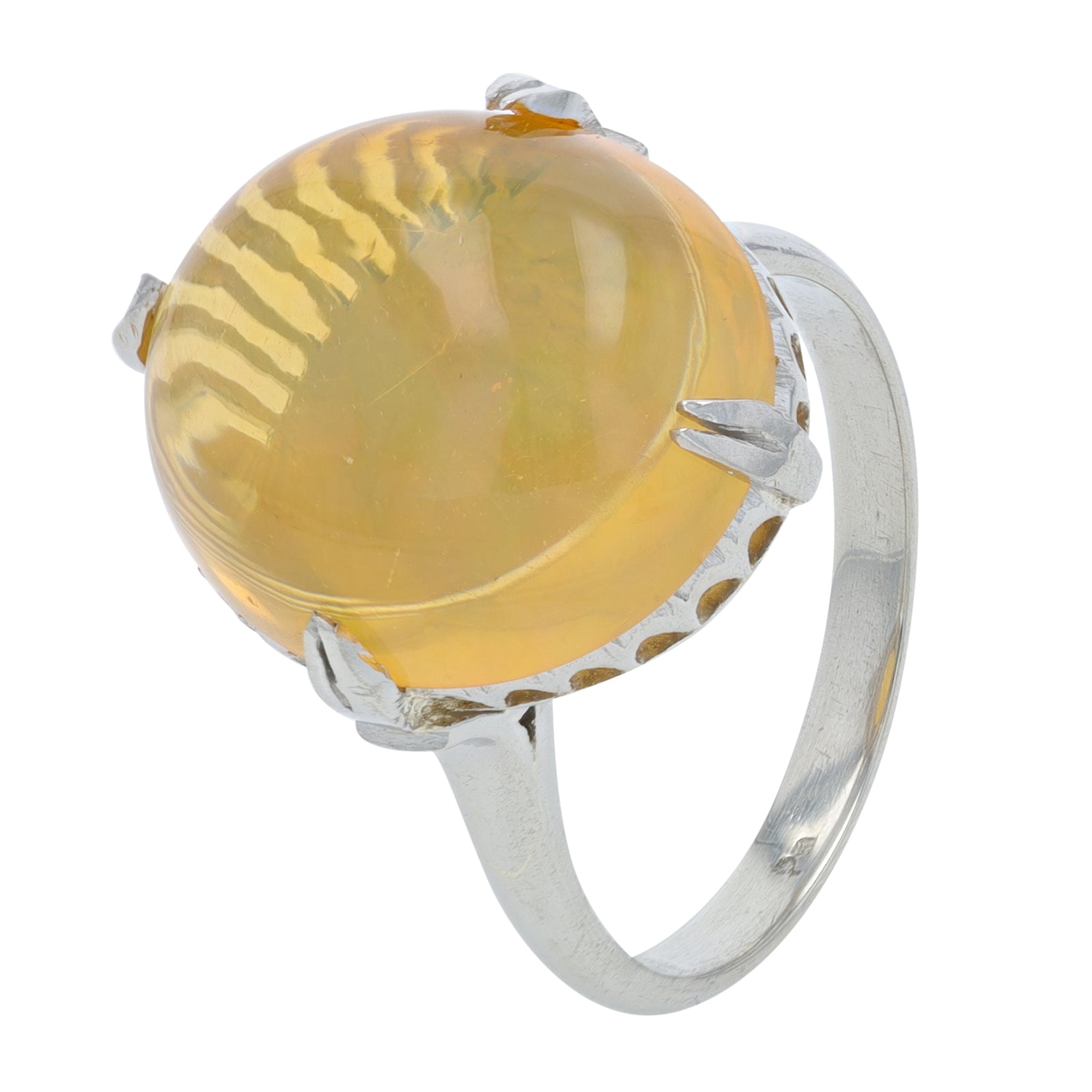 PLAT 6.81 CT Opal Ring