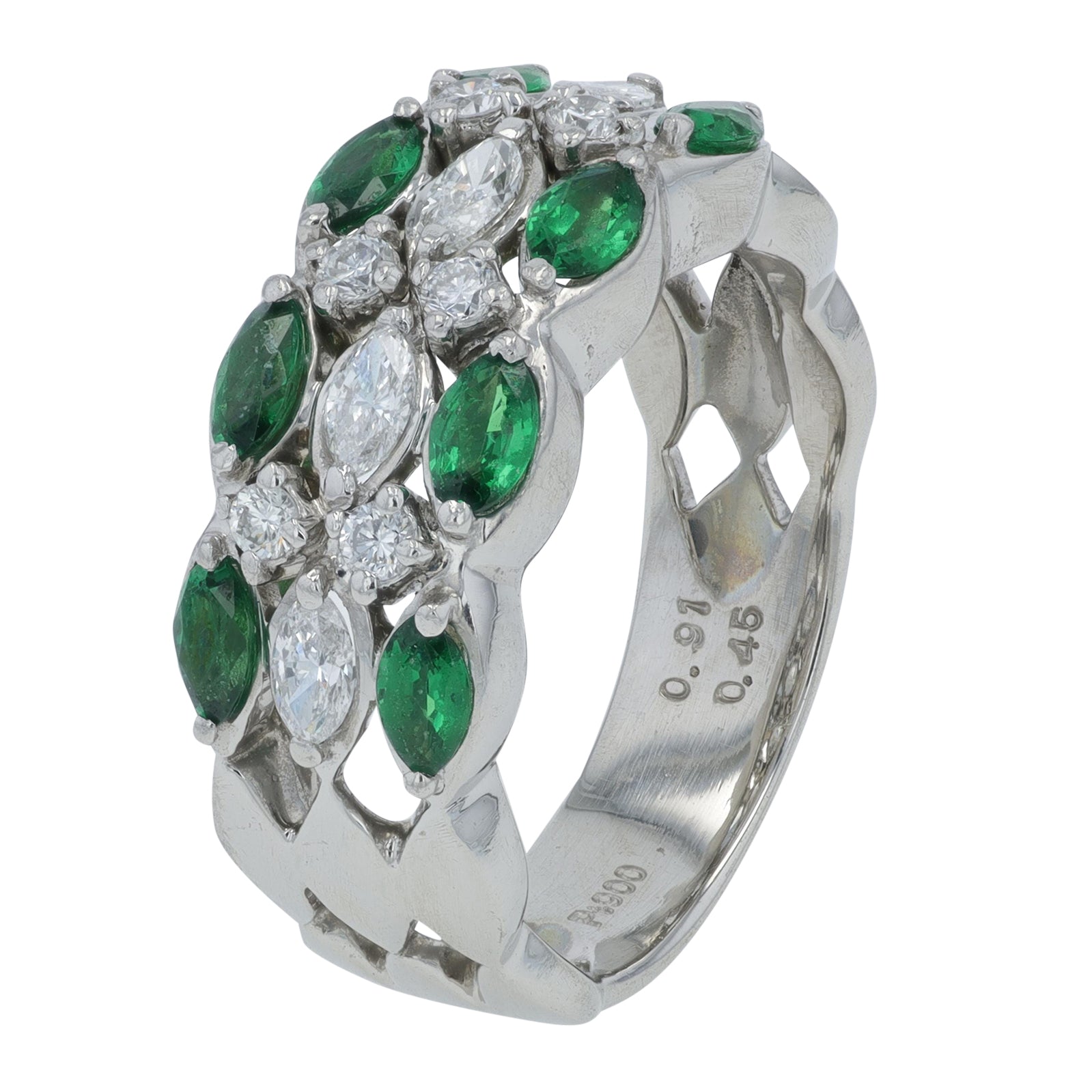 PT900 .91 CT Tsavorite Ring