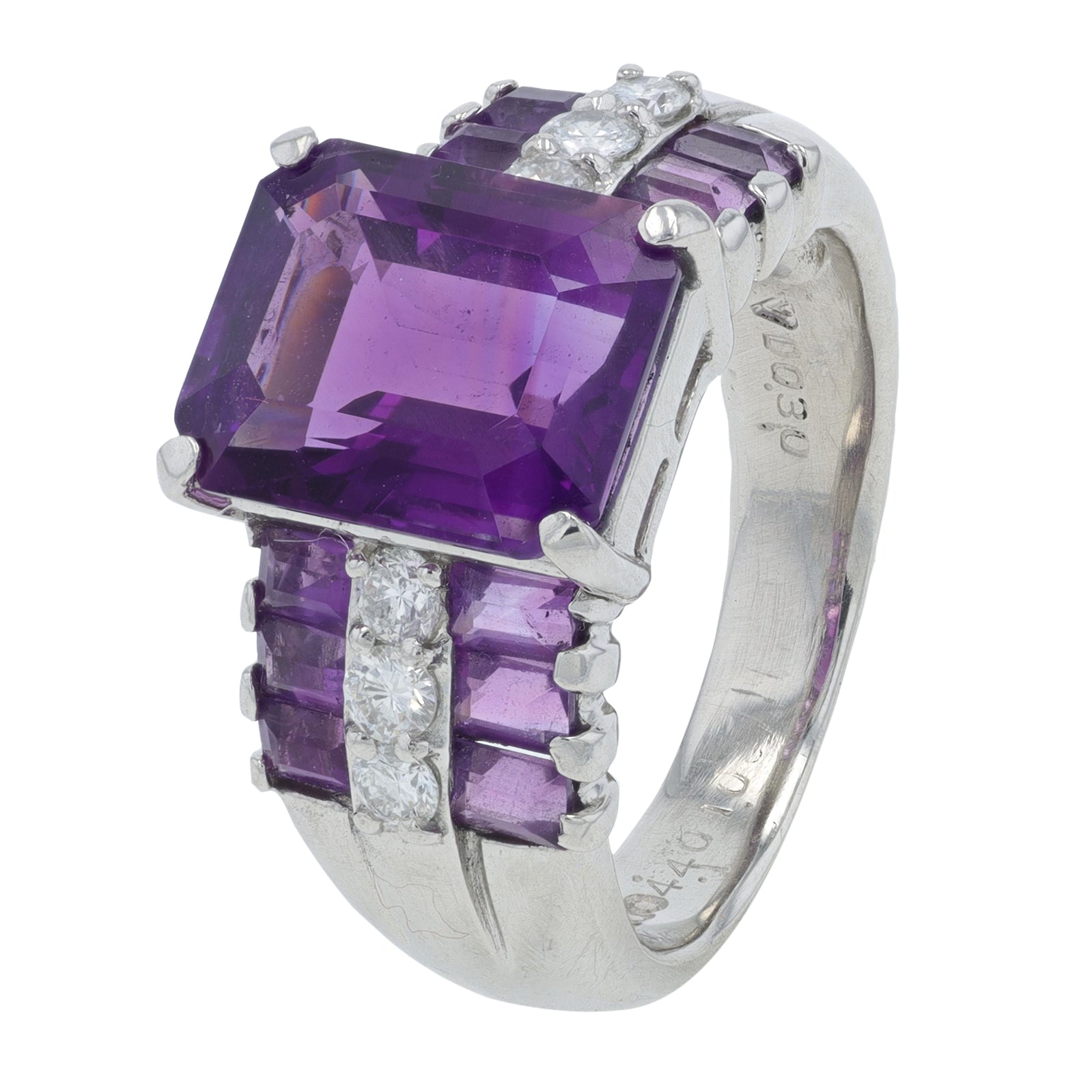 PT900 5.40 CT Amethyst Ring