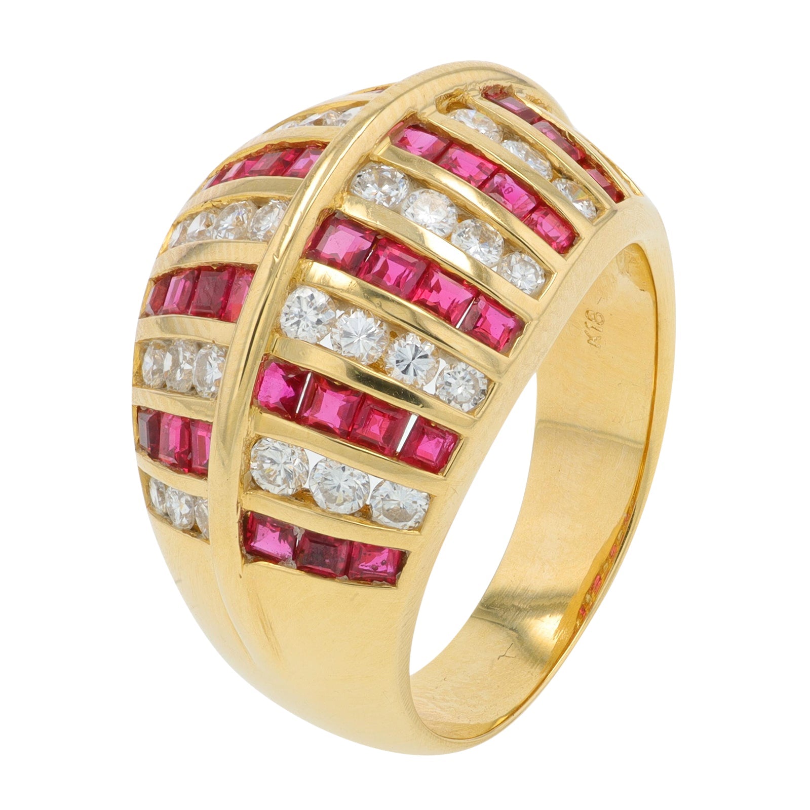 18K YG 1.55 CTW Ruby Ring