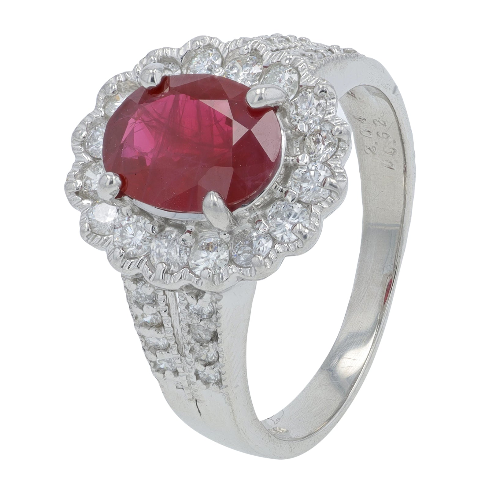 PT900 2.04 CT Ruby Ring