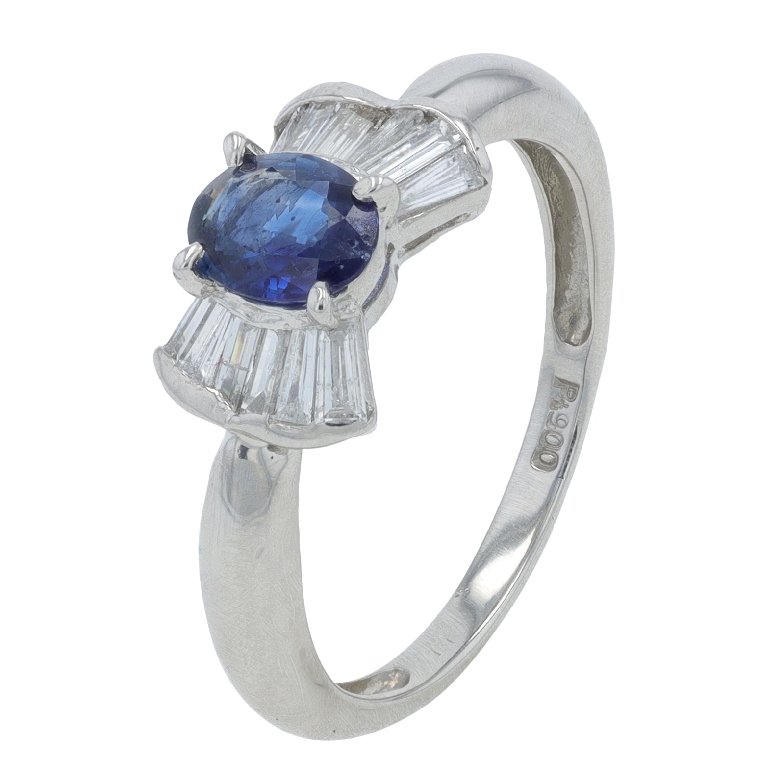 PT900 .35 CTW Sapphire Ring