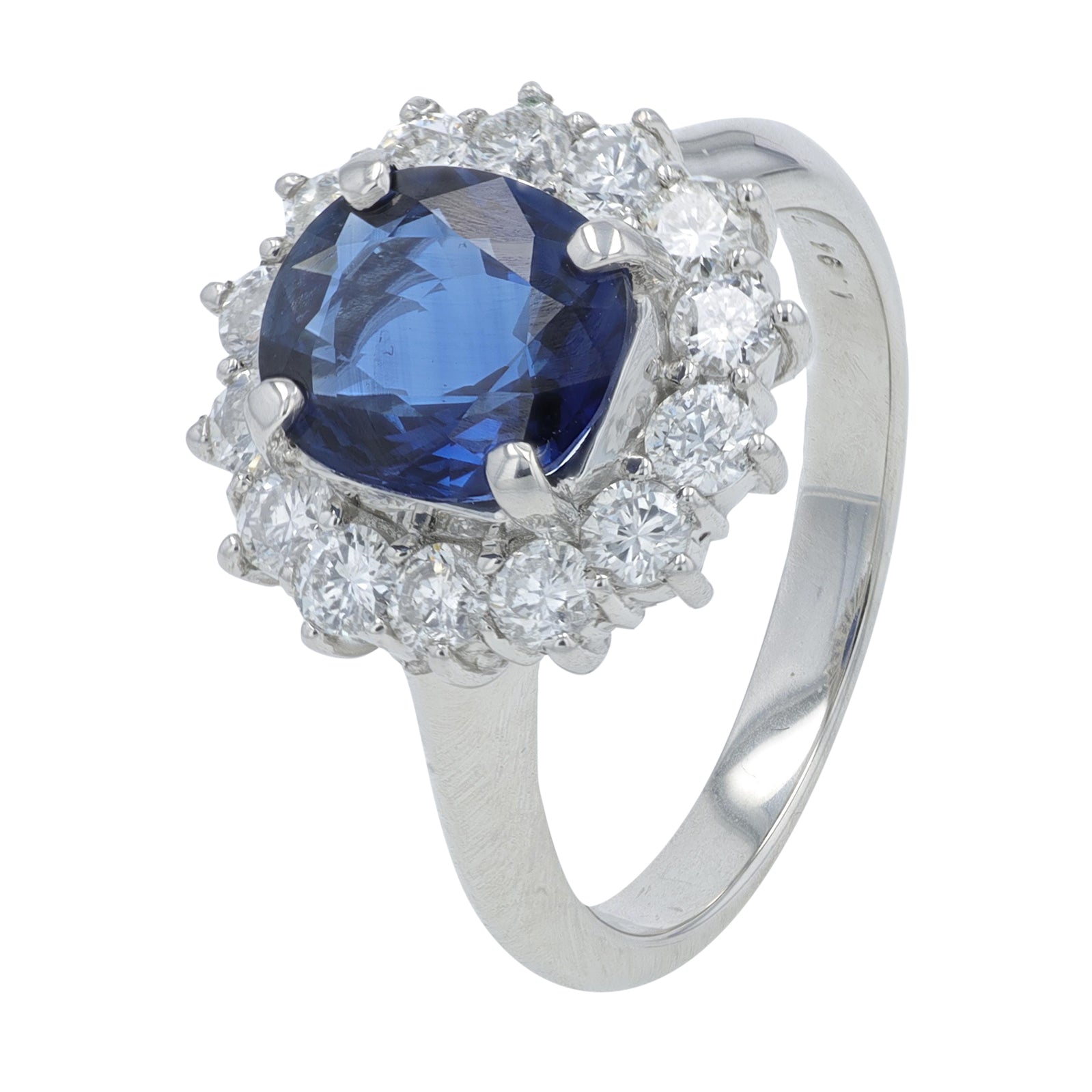 PT950 1.94 CTW Sapphire Ring