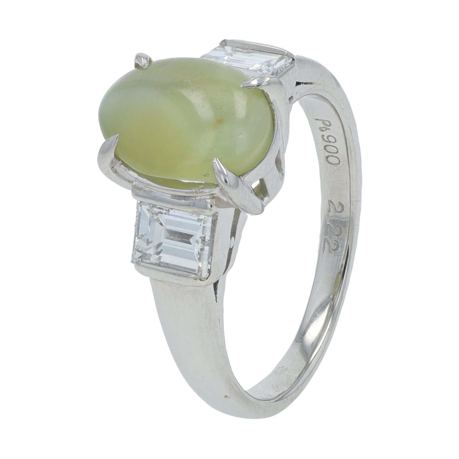 PT900 2.22 CT Chrysoberyl Center Ring
