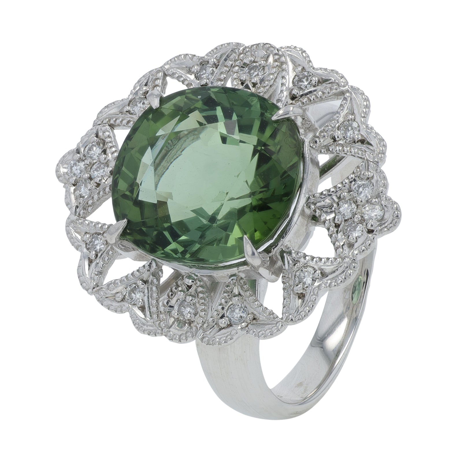 PT900 6.93 CT Tourmaline Ring