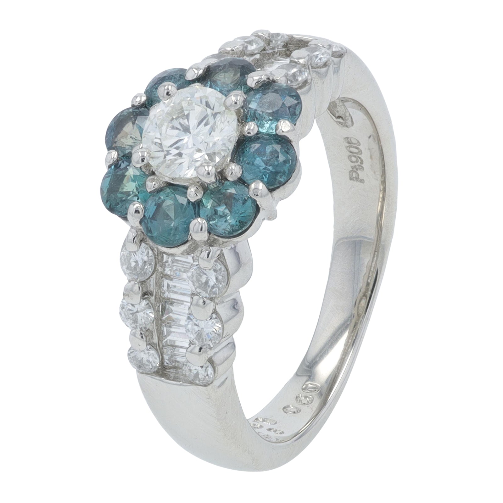 PT900 .43 CT Alexandrite Ring