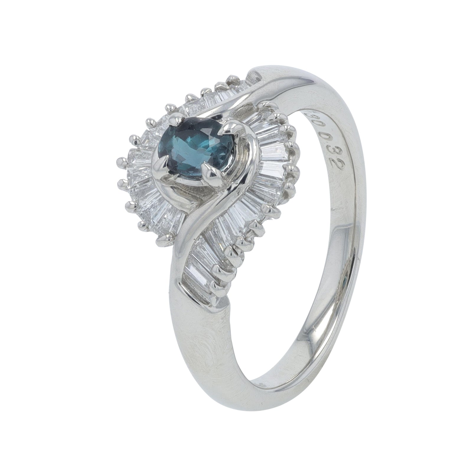 PT900 .30 CT Alexandrite Ring