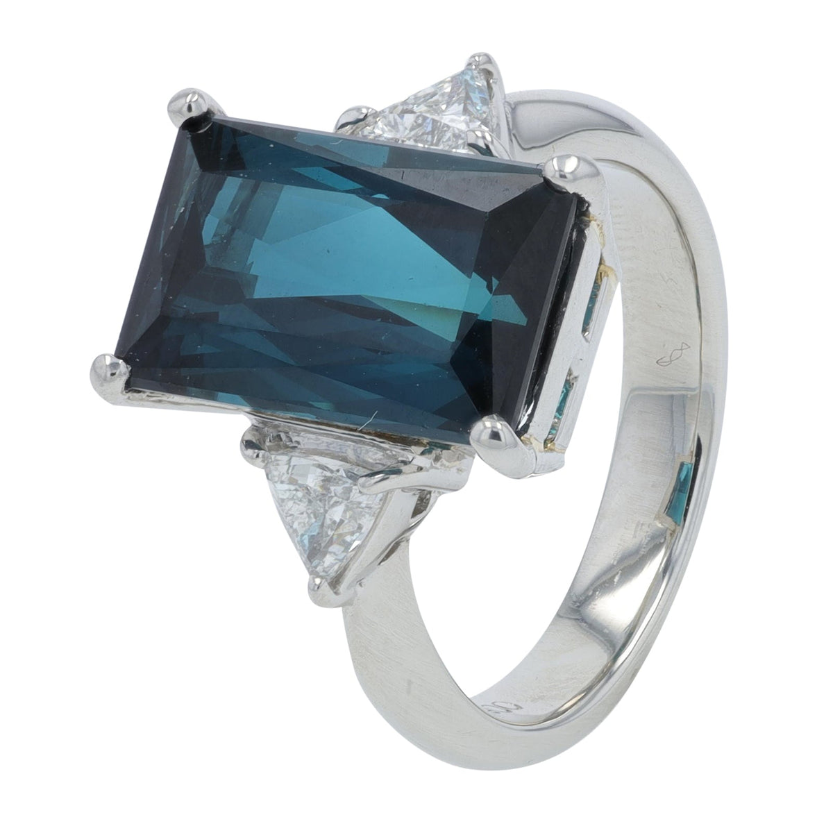 PT900 4.74 CT Indigo Tourmaline Ring