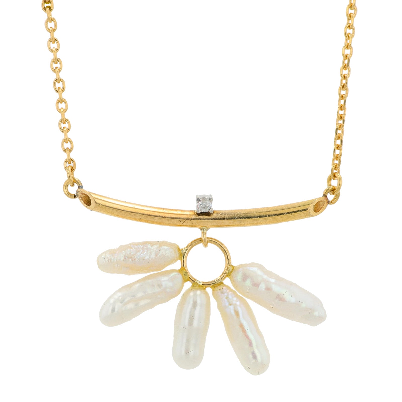 18K YG Pearl Necklace
