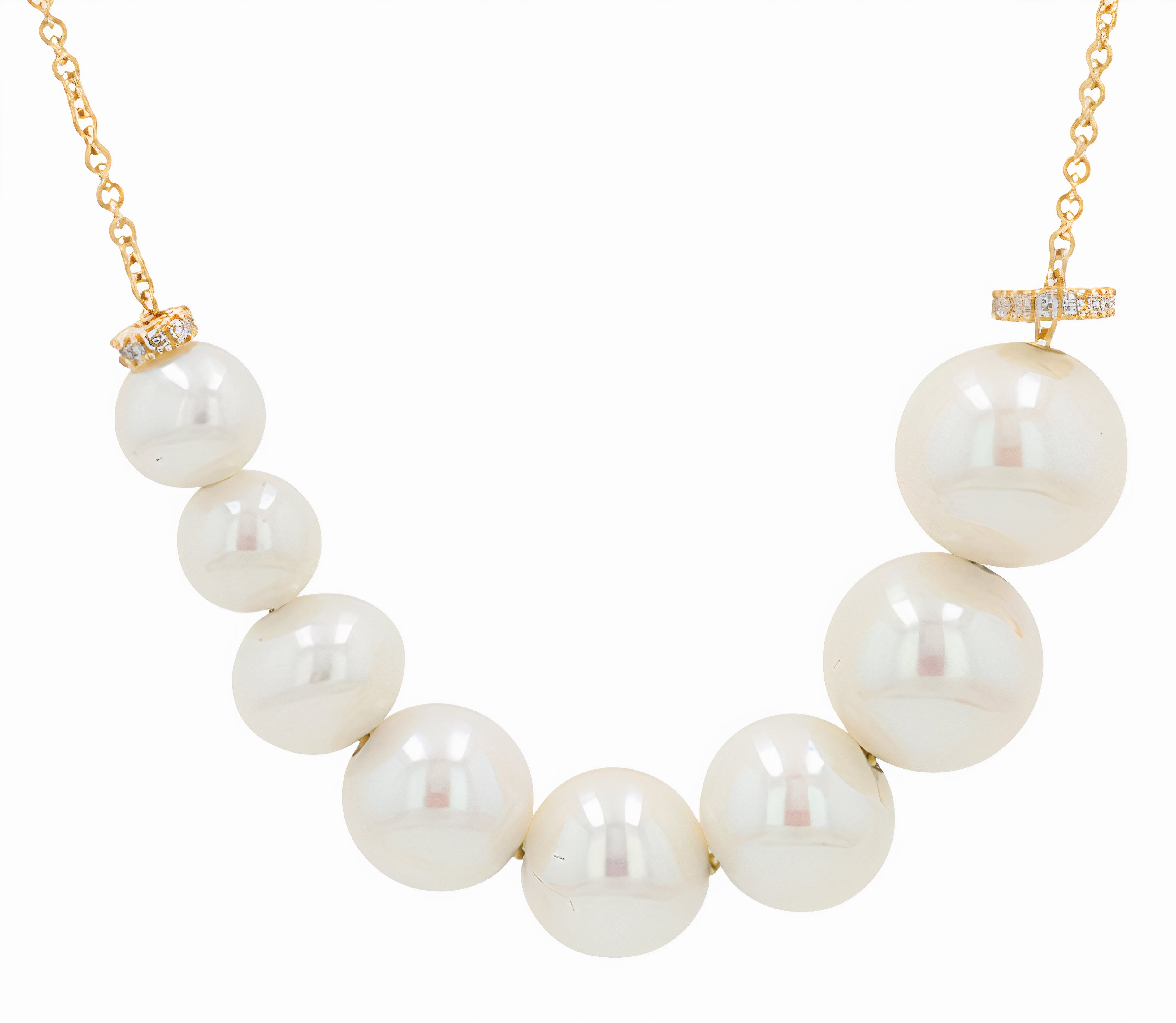 14K EFFY YG Pearl Necklace