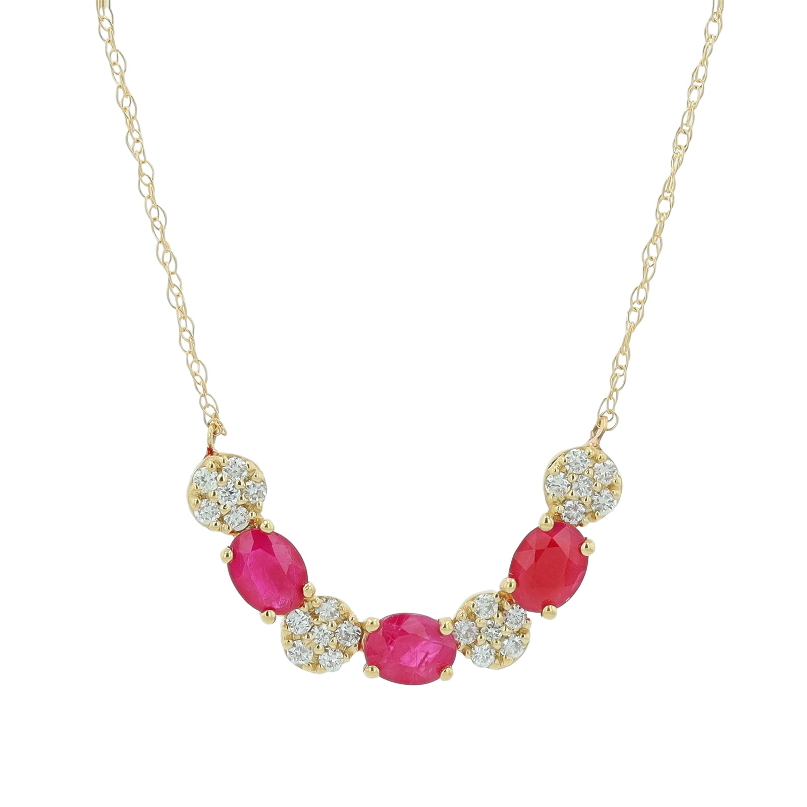 14K YG Gemstone Necklace<p><strong>More Colors Available</p></strong>