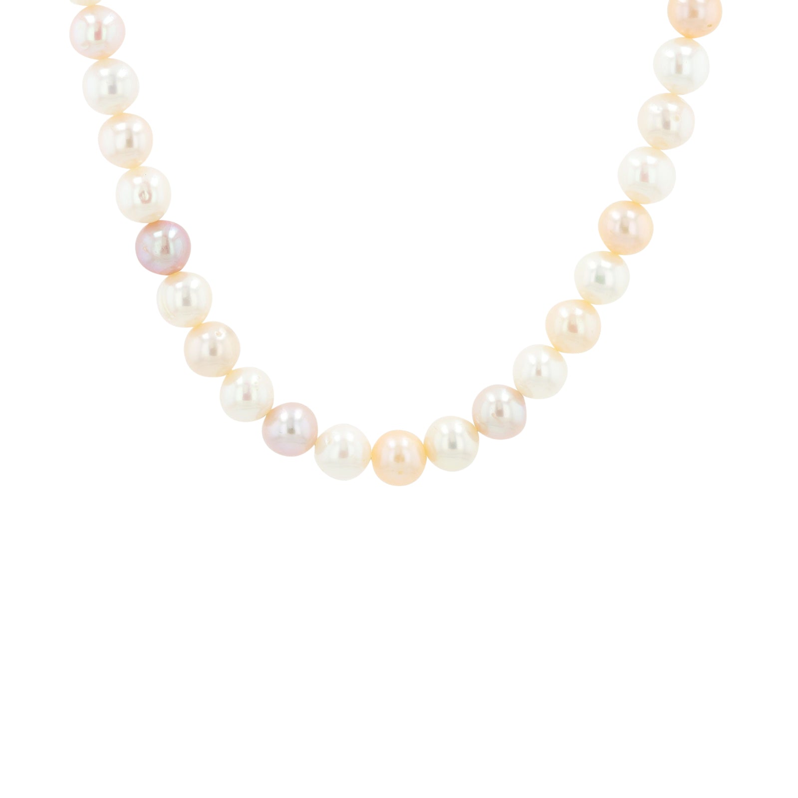 Silver 17 Inch Pearl Necklace