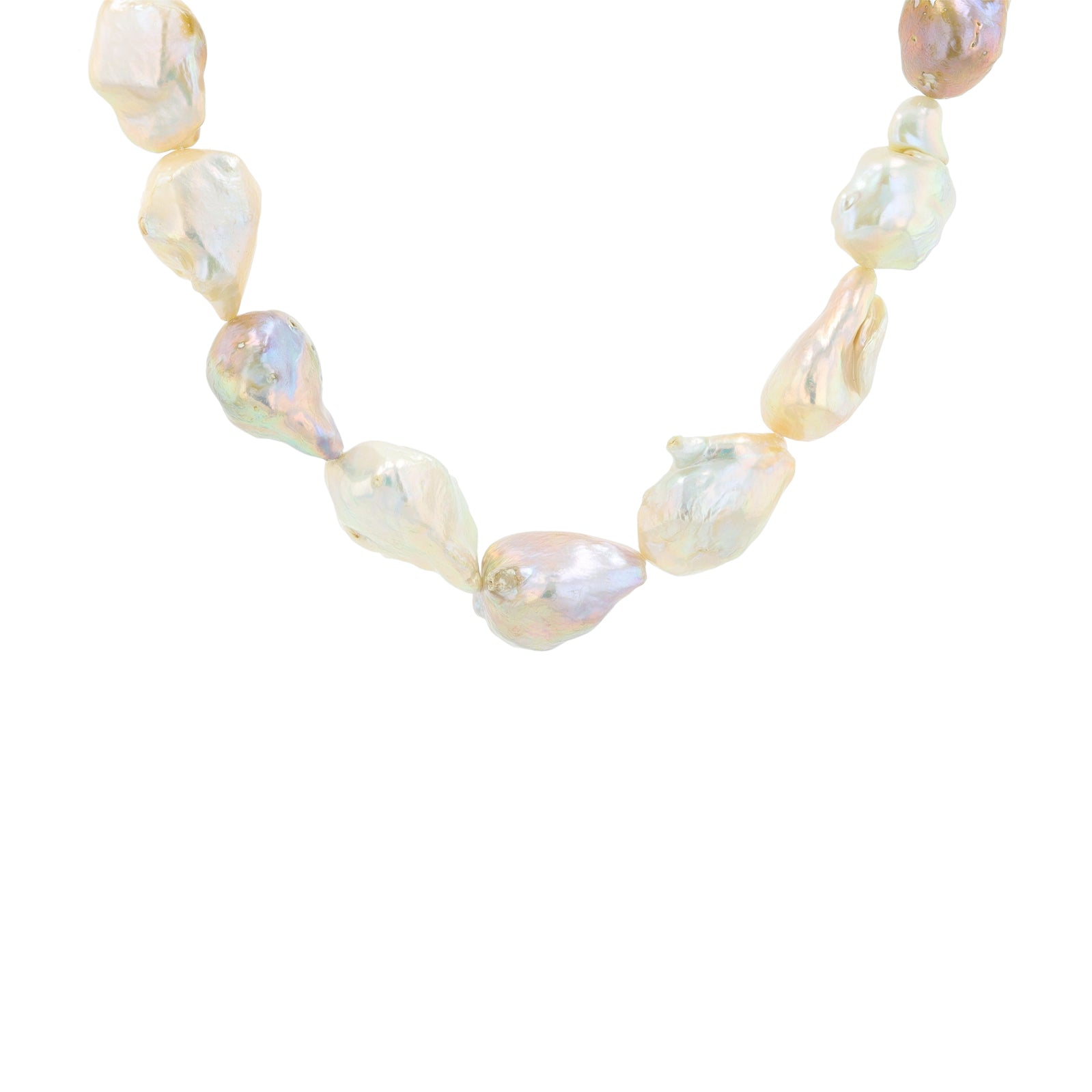 Silver 17 Inch Pearl Necklace