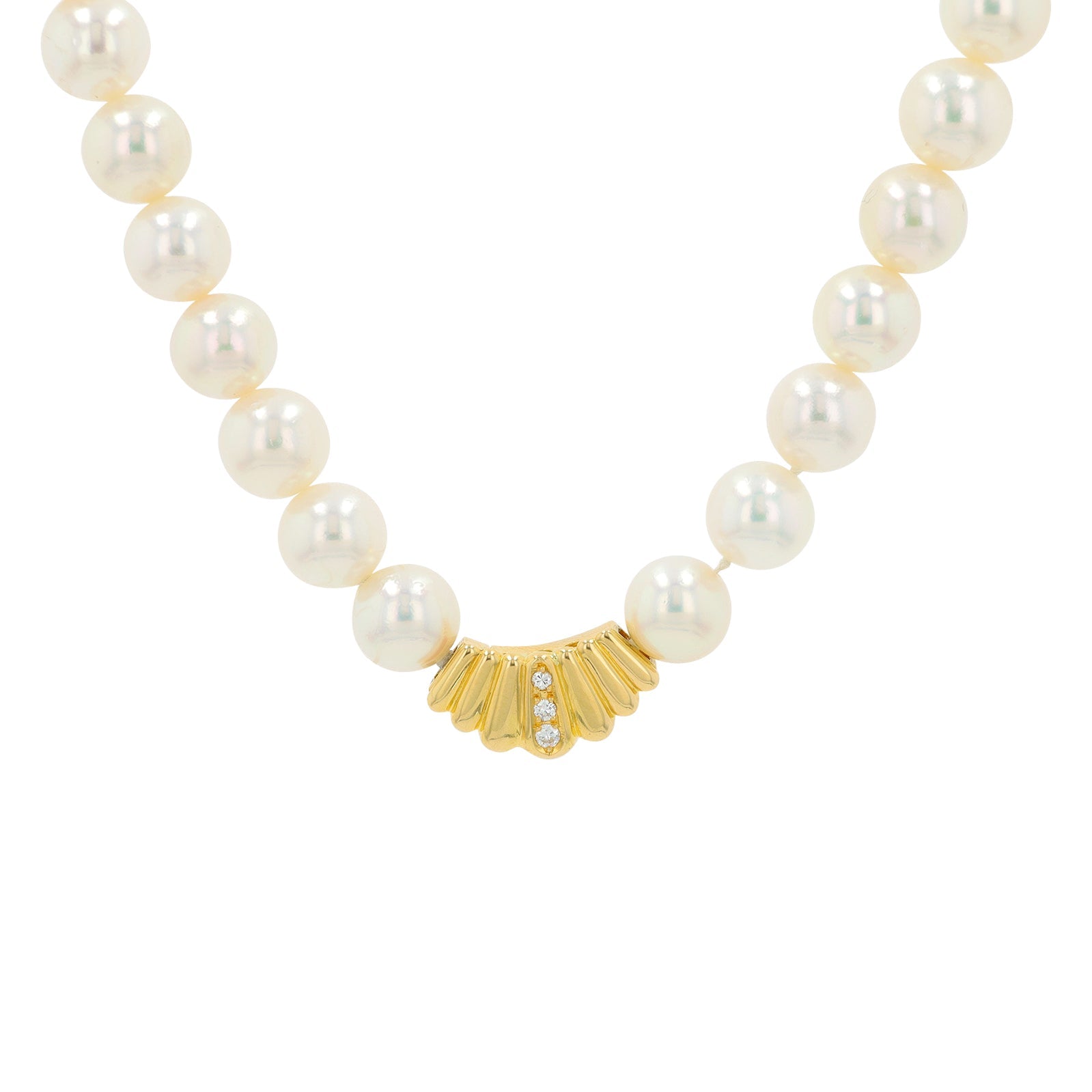 18K YG Tsuki Pearl Necklace