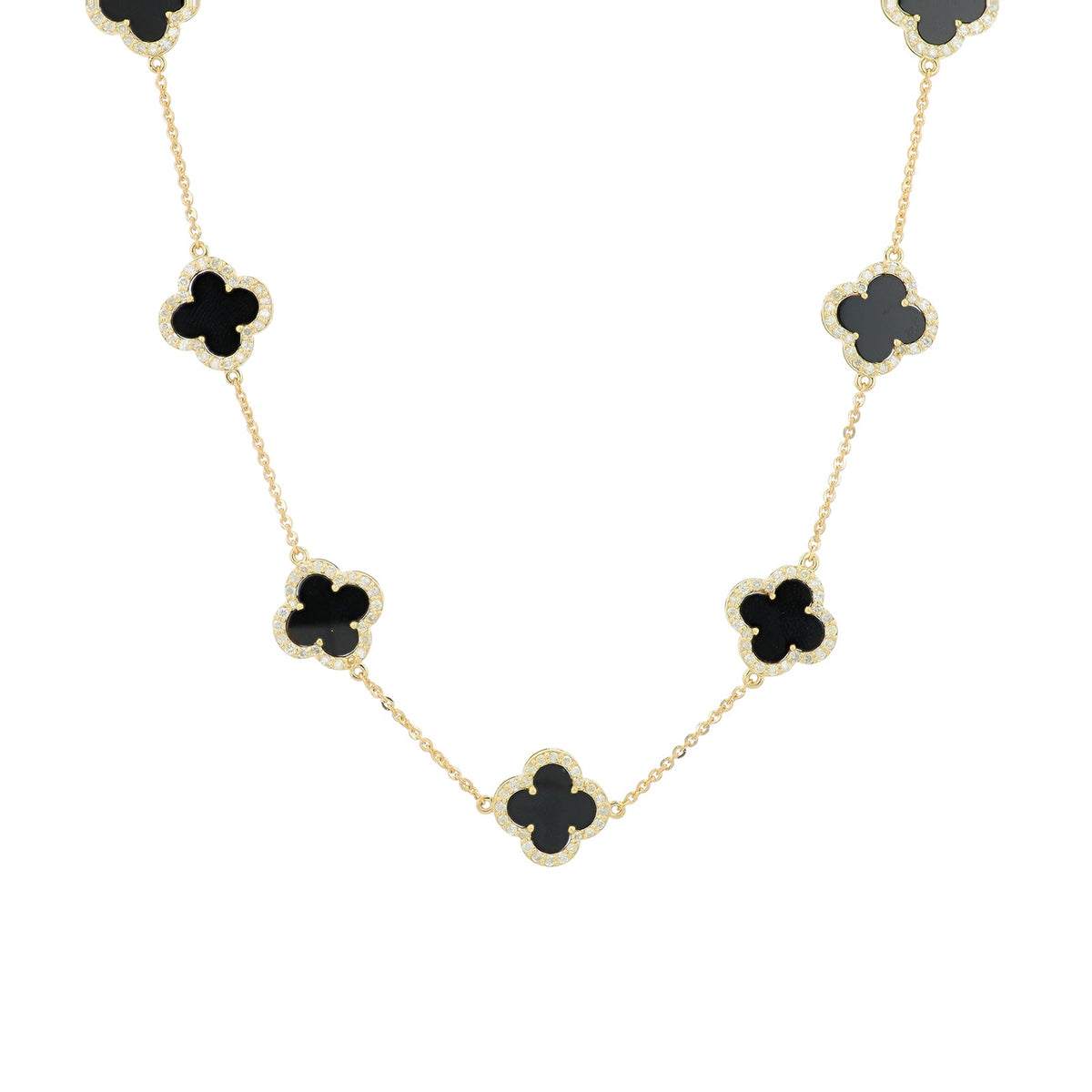 14K YG Gemstone Station Necklace<p><strong>More Colors Available</p></strong>
