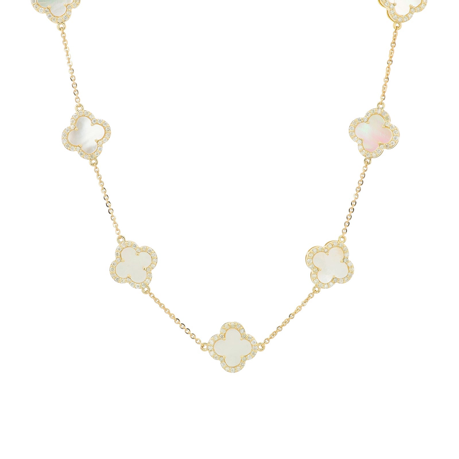 14K YG Gemstone Station Necklace<p><strong>More Colors Available</p></strong>