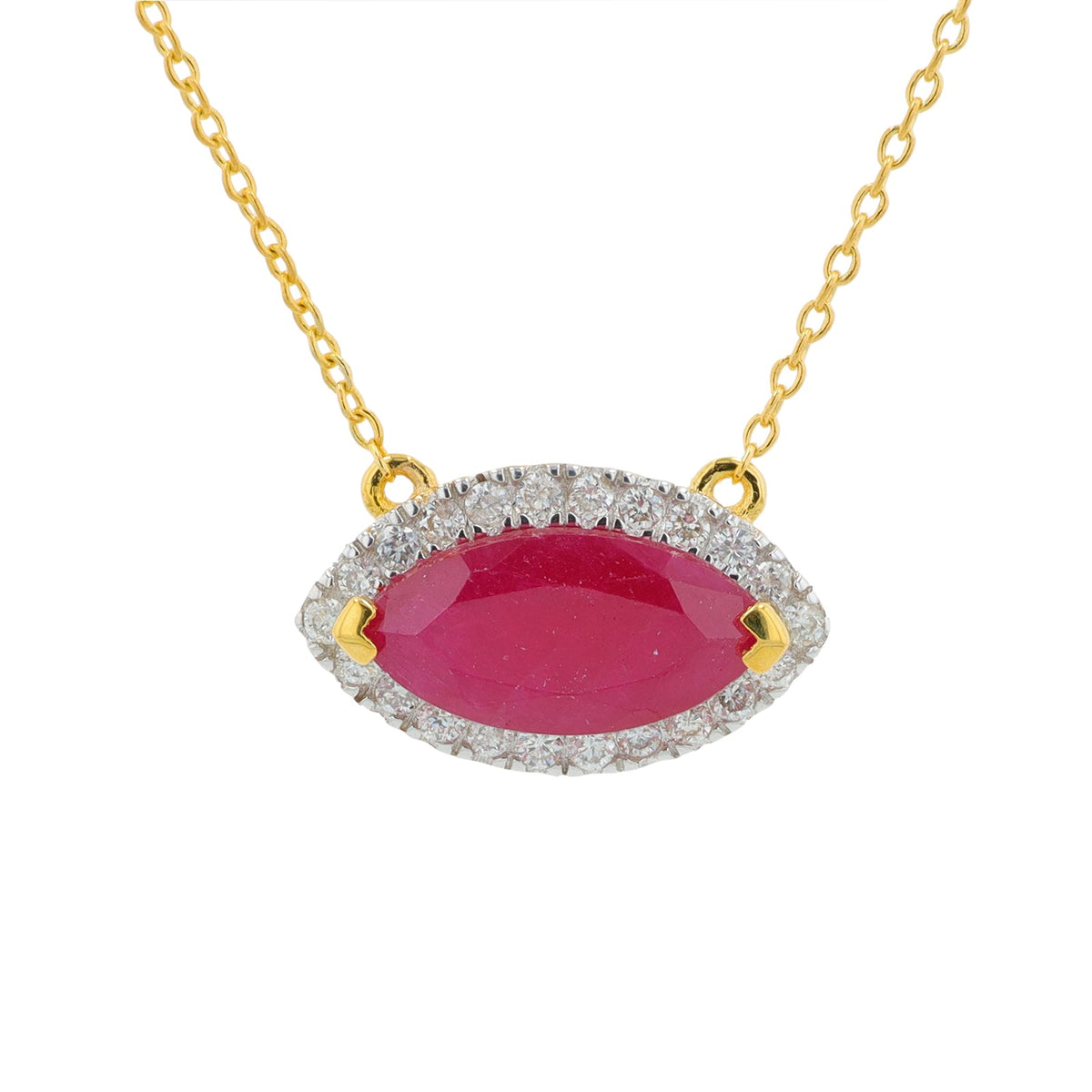 14K Gemstone Necklace<p><strong>More Colors Available</p></strong>