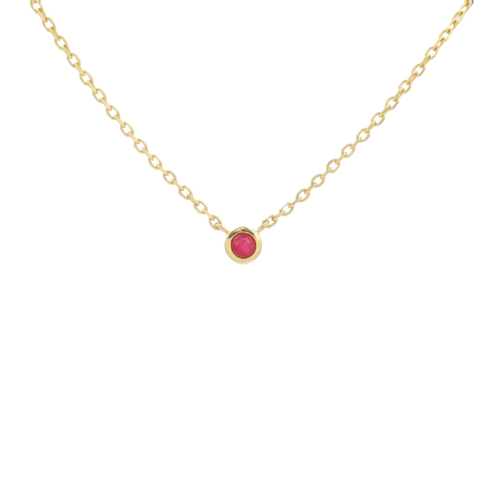 10K YG CT Ruby Necklace