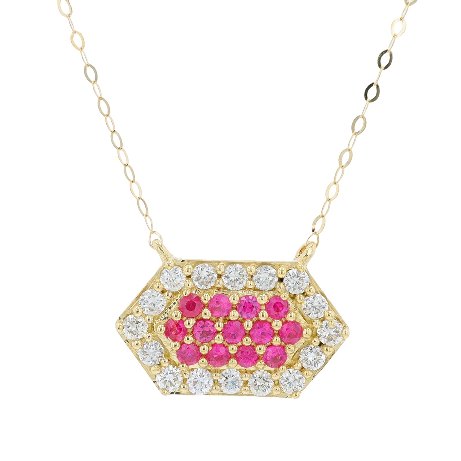 14K YG Gemstone Necklace<p><strong>More Colors Available</p></strong>