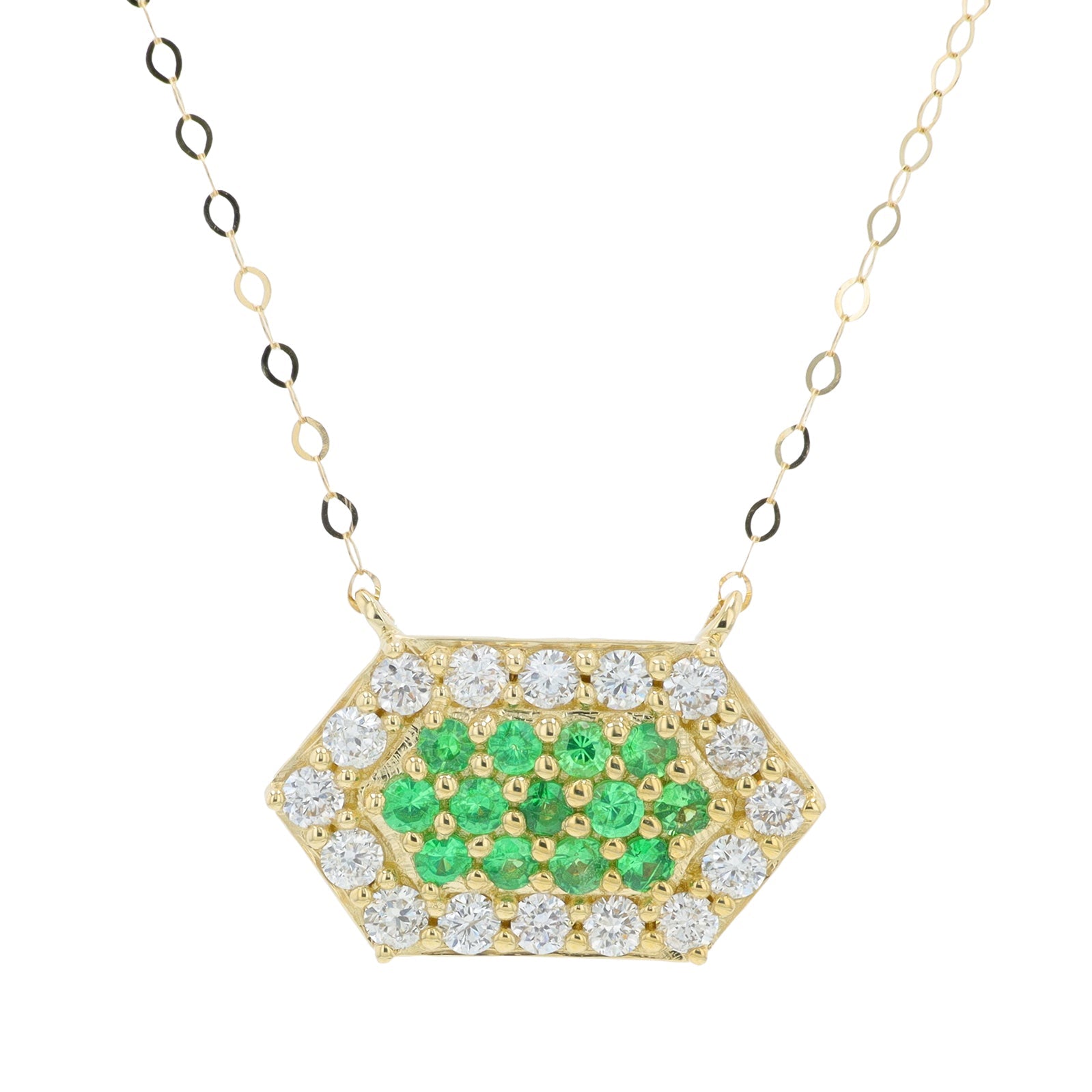 14K YG Gemstone Necklace<p><strong>More Colors Available</p></strong>