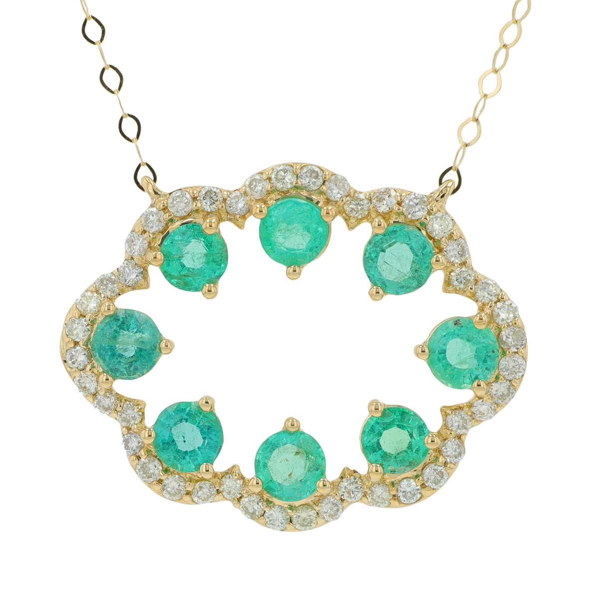 14K Gemstone Necklace<p><strong>More Colors Available</p></strong>