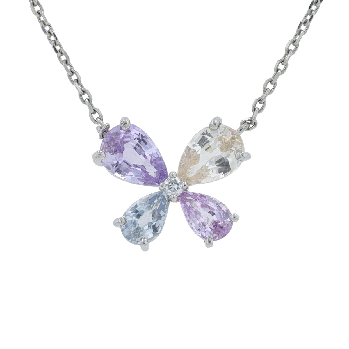 PT850/PT900 1.52 CT Not Heated Sapphire Necklace