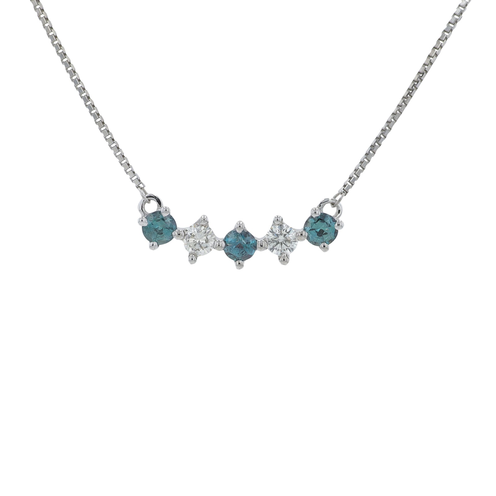 18K WG .16 CT Alexandrite Necklace