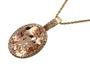 14K EFFY RG 5.23 CT Morganite Oval Pendant