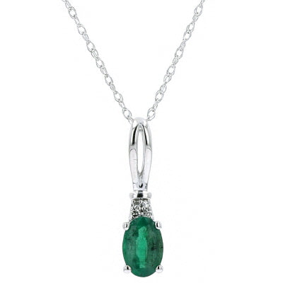14K Gemstone Oval Pendants<p><strong>More Colors Available</p></strong>