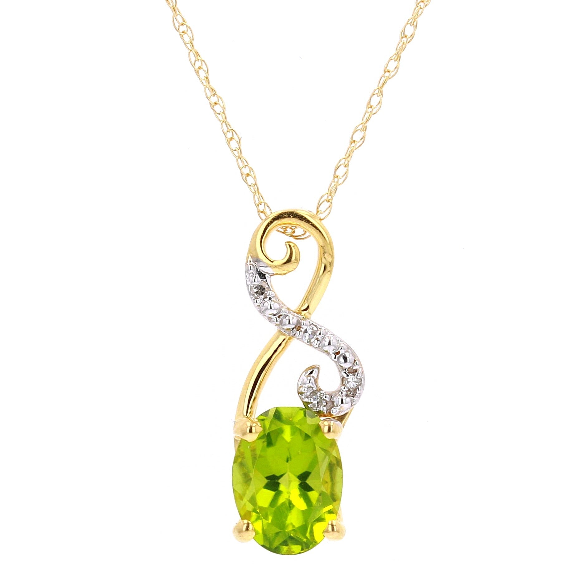 14K Gemstone Infinity Pendant<p><strong>More Colors Available</p></strong>